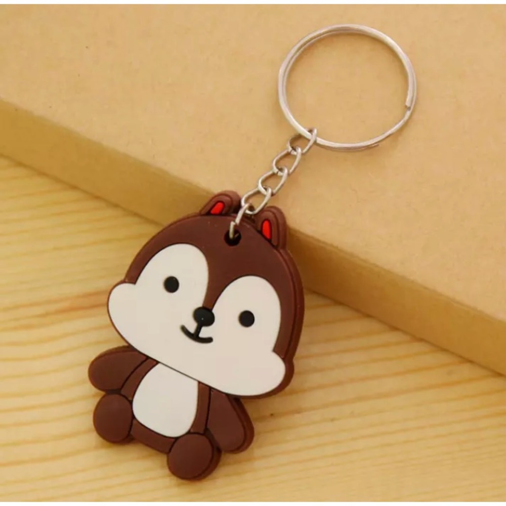 💗 Chipmunk PVC Soft Keychain NEW Cute!